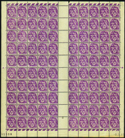 2336 N° 233 10c Blanc Feuille De 100 Timbres CD 2.2.31 (pli Sur 5 Ex) Qualité:** Cote:765  - Fogli Completi