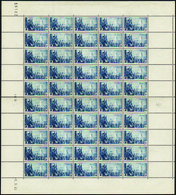 2343 N° 328 Rassembl. Pour La Paix Feuille 50 Timbres CD8.9.36 Qualité:** Cote:2000  - Fogli Completi