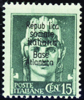 2695 N° 9 15c Vert-gris Répubblica Avec 1 Seul B Qualité:** Cote:2750  - Altri & Non Classificati