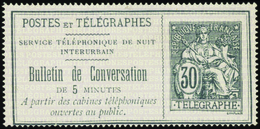 2721 N° 8 30c Noir Sur Lilas Qualité: Cote:185  - Telegrafi E Telefoni