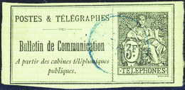 2732 N° 20 A 3f Vert Non Dentelé (trou D'épingle) Qualité:OBL Cote:350  - Telegrafi E Telefoni