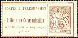 2738 N° 26 40c Brun-rouge Qualité: Cote:95  - Telegrafi E Telefoni