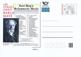 Tschech. Rep. / Ganzsachen (Pre2012/17) Karl May (1842-1912) Deutscher Schriftsteller - Indianer