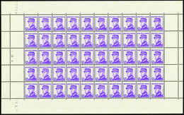 3038 N° 160 65c Violet Prince Louis II Feuille De 50 Timbres Qualité:** Cote:2750  - Altri & Non Classificati