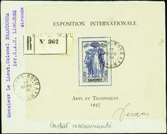 3328 N° 1 Expo Int. Paris 1937 Sur Lettre Recommandée Qualité:OBL Cote:165  - Altri & Non Classificati