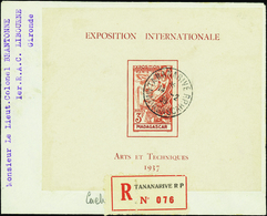 3531 N° 1 Expo Int. Paris 1937 Sur Lettre Recommandée Qualité:OBL Cote:125  - Altri & Non Classificati