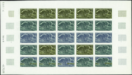 3974 N° 29 12f Phylica Feuille De 25 Timbres Qualité:** Cote:1500  - Other & Unclassified
