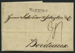 HAMBURG VORPHILA 1798, HAMBURG, L1 Auf Brief Nach Bordeaux, Pracht - Prephilately