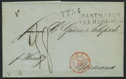 HAMBURG - THURN UND TAXISCHES O.P.A. 1840, DANEMARCK PAR HAMBOURG, L2 Auf Brief Von Christiansund Nach Bordeaux, L1 T.T. - Other & Unclassified