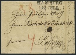 HAMBURG-VORPHILA 1822, HAMBURG, L2 Auf Brief Nach Leipzig, Pracht - Vorphilatelie