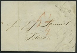 HAMBURG VORPHILA 1839, HAMBURG, L2 Auf Brief Nach Teterow, Pracht - Prephilately