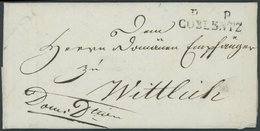 PREUSSEN PP COBLENZ, L2, Aptierter Departmentstempel Auf Brief (1814) Nach Wittlich, Pracht - Vorphilatelie