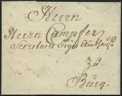 SCHLESWIG-HOLSTEIN - ALTBRIEFE 1781, Kleiner Brief Mit Inhalt Von Petersdorf Nach Burg/Fehmarn, Pracht - Schleswig-Holstein