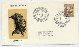 GREENLAND 1969 Greenlandic Sagas V On FDC.  Michel 73 - FDC