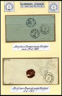 BAHNPOST Elmsh-Itzeh.Ebn.Post.Bur. K1 Auf 8 Briefen Von 1860-1866, Feinst/Pracht - Maschinenstempel (EMA)