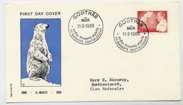 GREENLAND 1969 King's 70th Birthday  On FDC.  Michel 72 - FDC