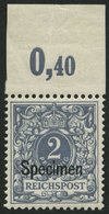 OST-SACHSEN 52SP **, 1945, 10 Pf. Grau, Aufdruck Specimen, Pracht, Fotoattestkopie Jäschke Eines Ehemaligen Viererblocks - Gebraucht
