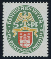 Dt. Reich 425X *, 1928, 5 Pf. Nothilfe, Wz. Stehend, Links Ein Kurzer Zahn Sonst Pracht, Fotoattest H.D. Schlegel, Mi. 4 - Used Stamps