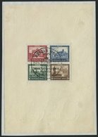 Dt. Reich Bl. 1 BrfStk, 1930, Block IPOSTA Auf Briefstück, Sonderstempel, Perforation Angetrennt, Einriß Im Rand, Einzel - Gebraucht