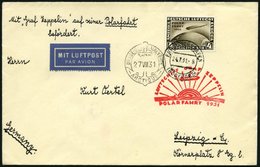 Dt. Reich 458 BRIEF, 1931, 4 RM Polarfahrt Auf Polarfahrtbrief Bis Malygin, Pracht - Gebraucht