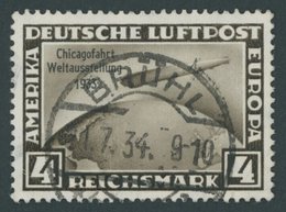 Dt. Reich 498 O, 1933, 4 RM Chicagofahrt, Pracht, Mi. 250.- - Other & Unclassified