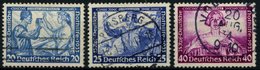 Dt. Reich 505B,506/7A O, 1933, 20, 25 Und 40 Pf. Wagner, 3 Werte üblich Gezähnt, Pracht, Mi. 350.- - Other & Unclassified