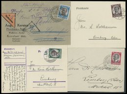 Dt. Reich 540-43 BRIEF, 1934, Kolonialforscher Je Als Einzelfrankatur Auf 4 Belegen, 25 Pf. Auf Nachnahme, Fast Nur Prac - Other & Unclassified