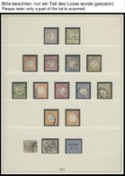 SAMMLUNGEN O, 1872-1923, Fast Nur Gestempelte Sammlung Dt. Reich Im Lindner Falzlosalbum, Dabei Schöner Brustschildteil  - Used Stamps