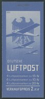 ZUSAMMENDRUCKE MH 20.2 **, 1931, Markenheftchen Flugpost, Ohne ONr., Nicht Durchgezähnt, Feinst (Deckel Minimal Angestoß - Zusammendrucke