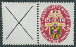 ZUSAMMENDRUCKE W 36 **, 1929, Nothilfe X + 15, Pracht, Mi. 70.- - Zusammendrucke