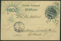 GANZSACHEN PP 19F34/02 BRIEF, Privatpost: 1901, 5 Pf. Reichspost Hamburg-Segelschiffhafen, Stempel HAMBURG * 6a, Prachtk - Sonstige & Ohne Zuordnung