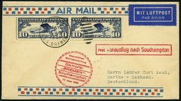 KATAPULTPOST 42b BRIEF, 17.5.1931, &quot,Bremen&quot, - Southampton, US-Seepostaufgabe, Prachtbrief - Covers & Documents