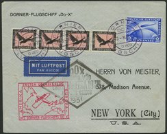 DO-X LUFTPOST DO 8 BRIEF, 3.5.1931, Deutsche Bordpostaufgabe Zum Flug Vila Cisneros-Südamerikafahrt Und Nach Nordamerika - Covers & Documents