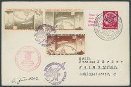 RAKETENPOST 6C1a BRIEF, 28.1.2934, Raketenflug Aus Thale, Frankiert Mit 3 Ungezähnten Raketenmarken In Kehrdruckpaaren,  - Airmail & Zeppelin