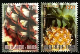 French Polynesia 2005 Pineapples Set Of 2 MNH - Unused Stamps