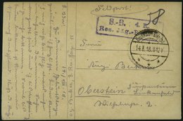 DP TÜRKEI 1918 Feldpoststation DERA`A Auf Feldpost-Ansichtskarte Der 4.Komp.Res.Jäg.Batt 11, Pracht - Deutsche Post In Der Türkei