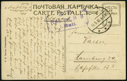 DP TÜRKEI 1918, Feldpoststation SEWASTOPOL Auf Feldpost-Ansichtskarte Von Dem Res.Inf.Rgt.9 1.Batt., Pracht - Deutsche Post In Der Türkei