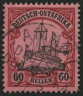 DEUTSCH-OSTAFRIKA 29 O, 1905, 60 H. Dunkelrötlichkarmin/braunschwarz Auf Mattkarminrot, Ohne Wz., Pracht, Mi. 120.- - German East Africa