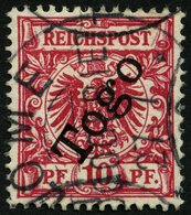 TOGO 3b O, 1899, 10 Pf. Dunkelrosa, Pracht, Fotobefund Jäschke-L., Mi. 200.- - Togo