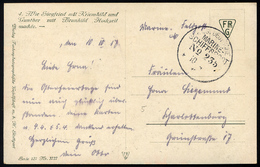 MSP VON 1914 - 1918 235 (2. Halbflottille Der Handelsschutzflottille), 10.10.1917, Feldpost-Künstlerkarte Nach Charlotte - Schiffahrt