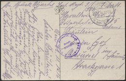 DT. FP IM BALTIKUM 1914/18 K.D. FELDPOSTSTATION NR. 315 **, 23.11.16, Auf Farbiger Ansichtskarte (Rußen-Typen) Nach Ober - Latvia