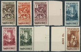 SAARGEBIET 151-57 **, 1931, Gemälde IV, Prachtsatz, Mi. 650.- - Sonstige & Ohne Zuordnung