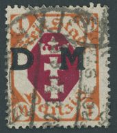 DIENSTMARKEN D 11I O, 1921, 1 M. Rötlichorange/karminrot Mit Plattenfehler Linker Bogen Des G Von Danzig Fehlt, Zeitgere - Other & Unclassified