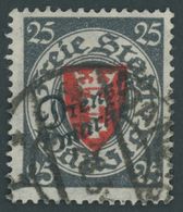 DIENSTMARKEN D 46aa O, 1924, 25 Pf. Dunkelrosa Quarzend, Zeitgerechte Entwertung, Pracht, Kurzbefund Soecknick, Mi. 110. - Sonstige & Ohne Zuordnung