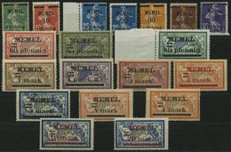 MEMELGEBIET 18-33 **,* , 1920, Freimarken, Meist Postfrisch, Prachtsatz - Klaipeda 1923