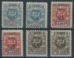MEMELGEBIET 135-40 **, 1923, Staatsdruckerei Kowno, Postfrisch Prachtsatz, Mi. 220.- - Memelgebiet 1923