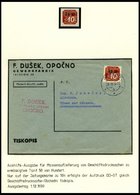 BÖHMEN UND MÄHREN Brief,** , 1939-45, Interessante Sammlung Böhmen Und Mähren In 2 Bänden, Der Hauptwert Liegt In Den 60 - Sonstige & Ohne Zuordnung