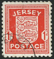 JERSEY 2z O, 1941, 1 P. Rot, Gestrichenes Papier, Pracht, Gepr. Möhle, Mi. 120.- - Besetzungen 1938-45