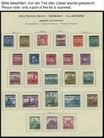 SAMMLUNGEN U. LOTS O,*,** , Zweifach Gesammelte Sammlung Bes.Geb.II Incl. Böhmen Und Mähren Und Generalgouvernement, Fas - Occupation 1938-45