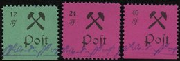 GROSSRÄSCHEN 25-27IV **, 1945, 12- 40 Pf., Type IV (Schusterkammer), Prachtsatz, Mi. 600.- - Private & Local Mails